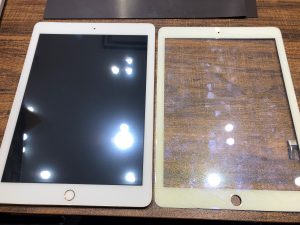  iPadのフロントガラス割れ の修理をしました！ 