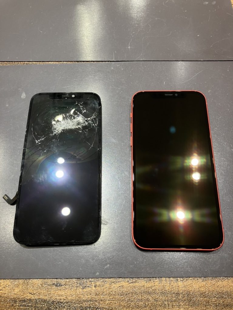 iPhone12の画面が割れてしまっても即日の修理が可能です！